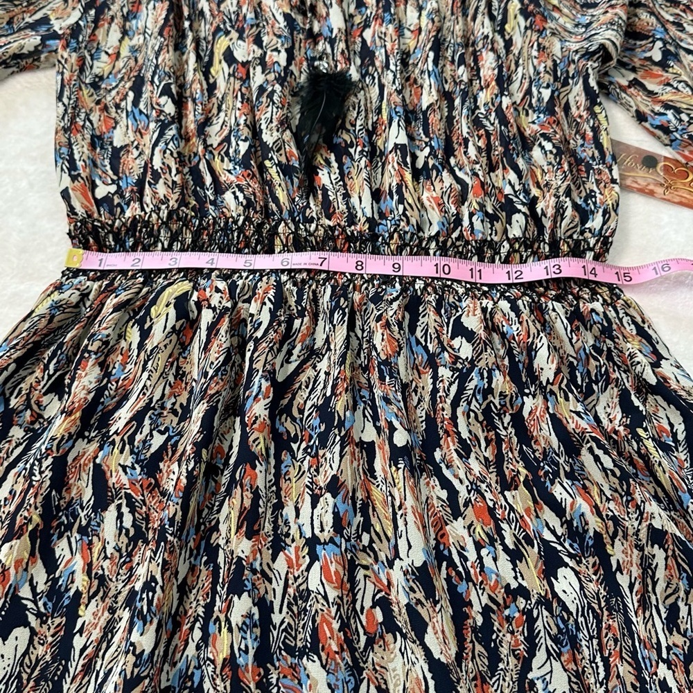 NWT Scully Feather Print Dress Patterned Garment - Picture 9 of 16